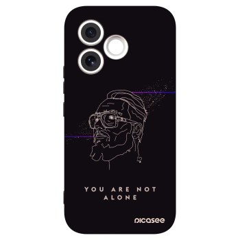 Picasee silikonový černý obal pro Honor 600 Lite - You are not alone