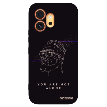 Picasee silikonový černý obal pro Honor 600 - You are not alone