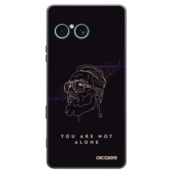 Picasee silikonový černý obal pro Sony Xperia 10 VII - You are not alone