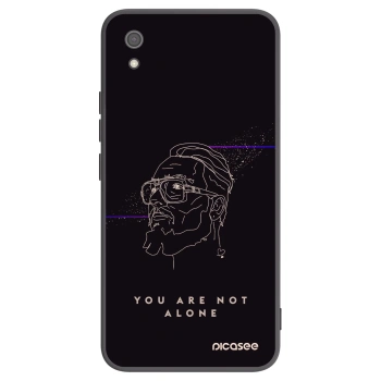 Picasee silikonový černý obal pro Xiaomi Redmi 7A - You are not alone