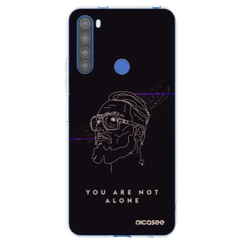 Picasee silikonový průhledný obal pro Xiaomi Redmi Note 8T - You are not alone