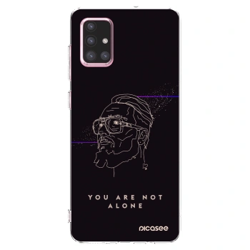 Picasee silikonový průhledný obal pro Samsung Galaxy A71 A715F - You are not alone