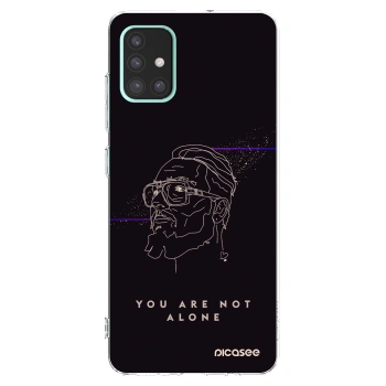 Picasee silikonový průhledný obal pro Samsung Galaxy A51 A515F - You are not alone