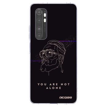 Picasee silikonový průhledný obal pro Xiaomi Mi Note 10 Lite - You are not alone