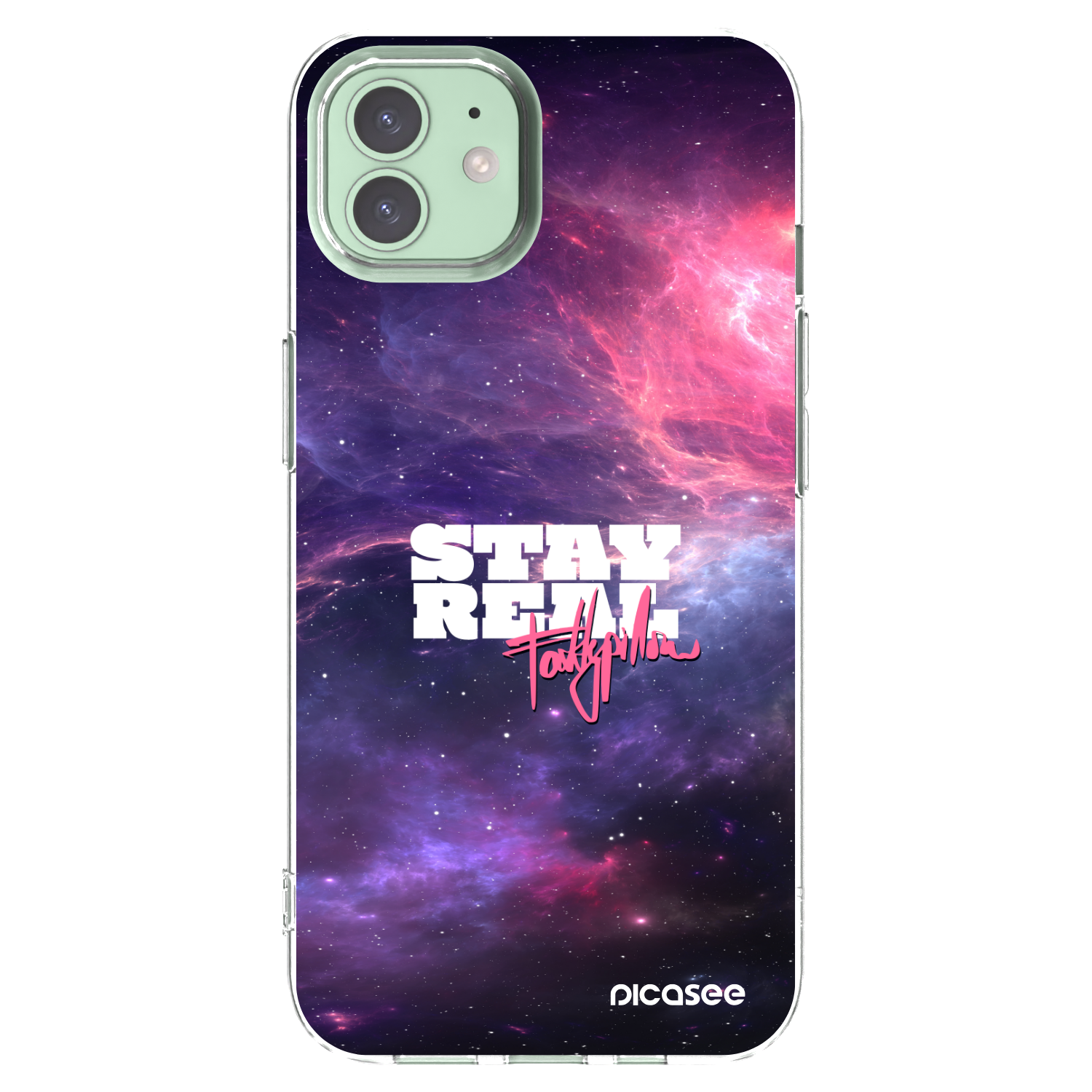 Picasee silikonový průhledný obal pro Apple iPhone 12 Pro - Stay Real