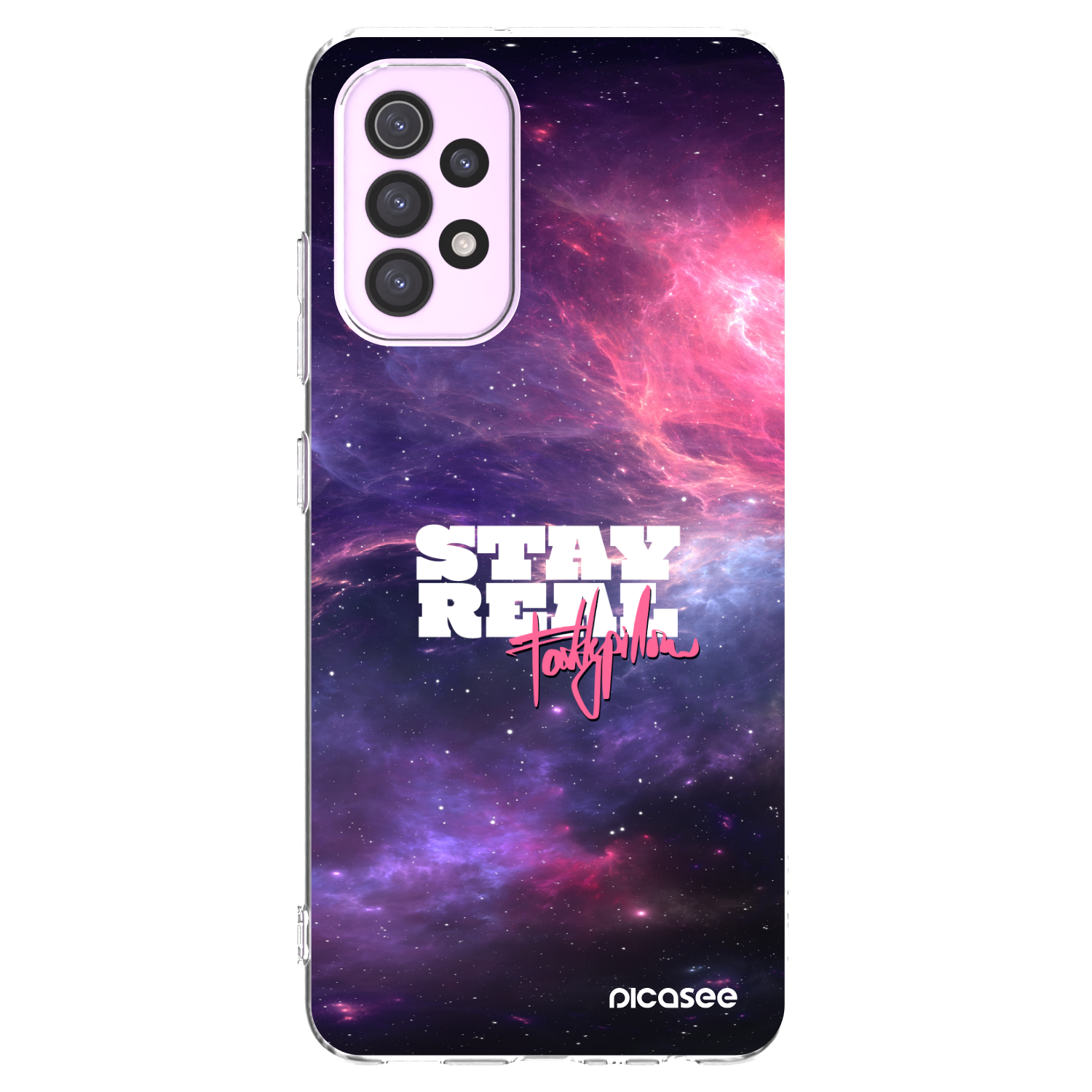 Picasee silikonový průhledný obal pro Samsung Galaxy A32 5G A326B - Stay Real