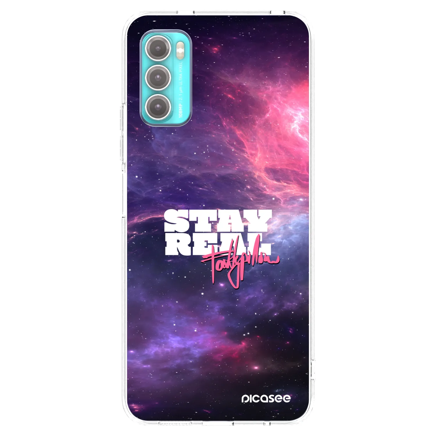 Picasee silikonový průhledný obal pro Motorola Moto G60 - Stay Real