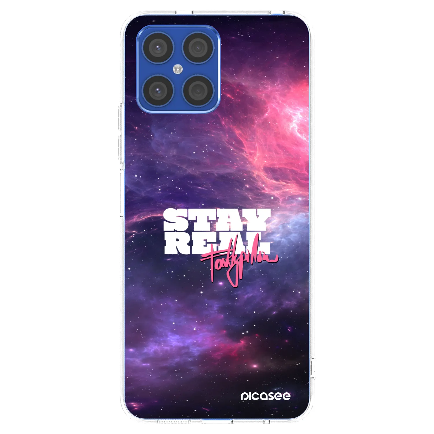 Picasee silikonový průhledný obal pro Honor X8 4G - Stay Real