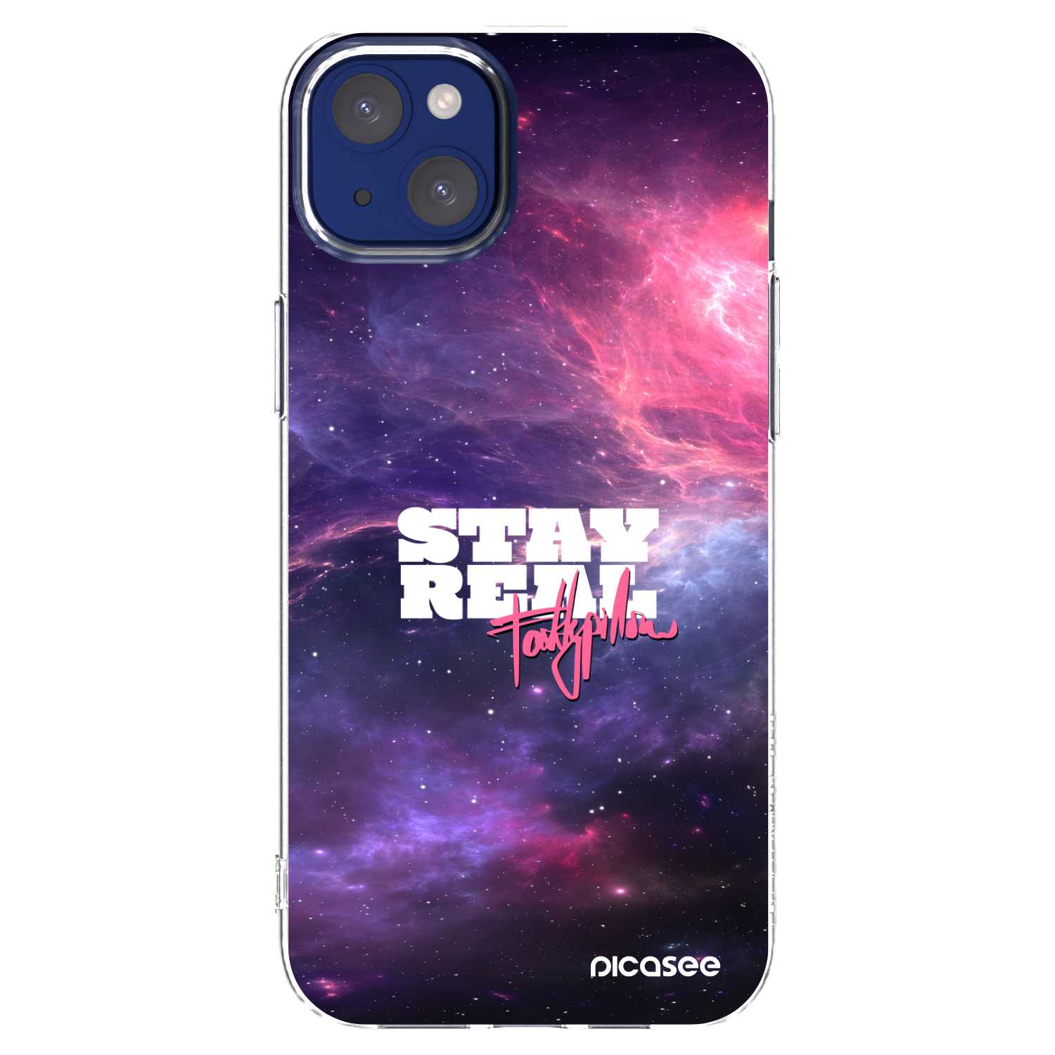 Picasee silikonový průhledný obal pro Apple iPhone 14 Plus - Stay Real