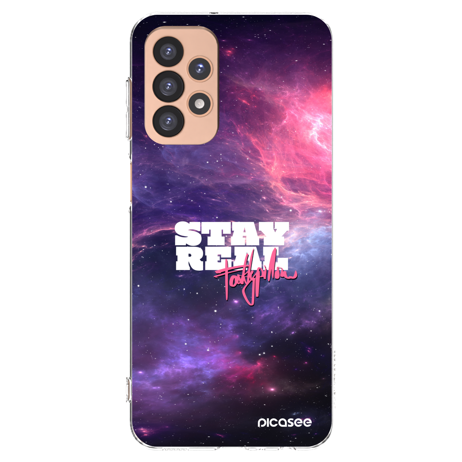Picasee silikonový průhledný obal pro Samsung Galaxy A23 A236B 5G - Stay Real