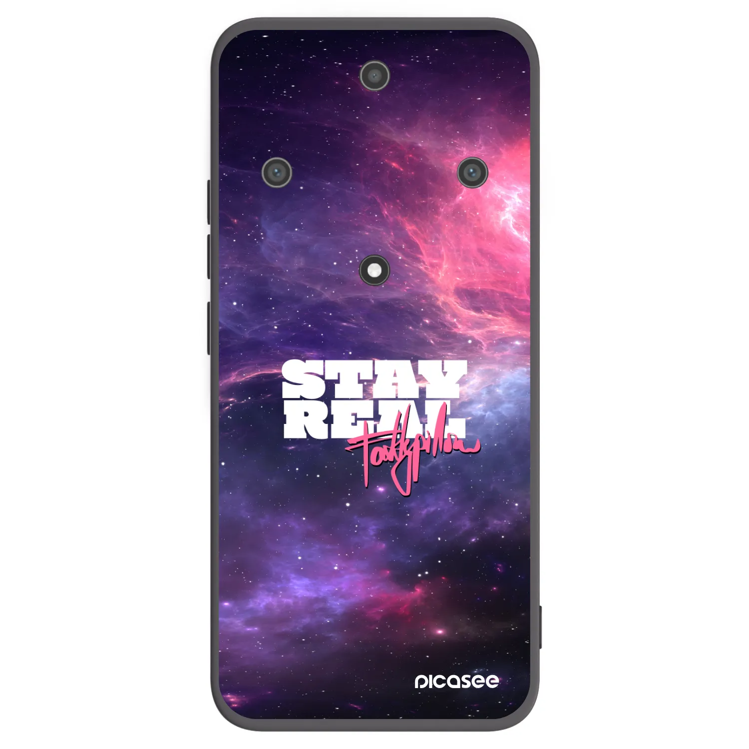 Picasee silikonový černý obal pro Honor Magic5 Lite 5G - Stay Real