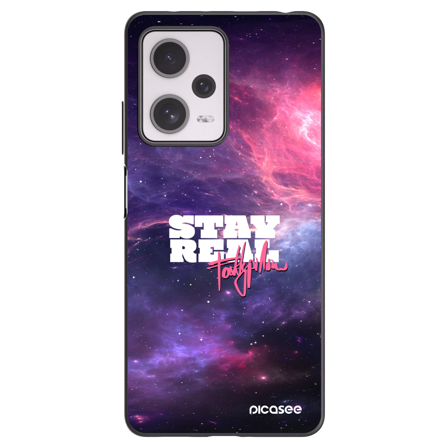 Picasee silikonový černý obal pro Xiaomi Redmi Note 12 Pro+ 5G - Stay Real