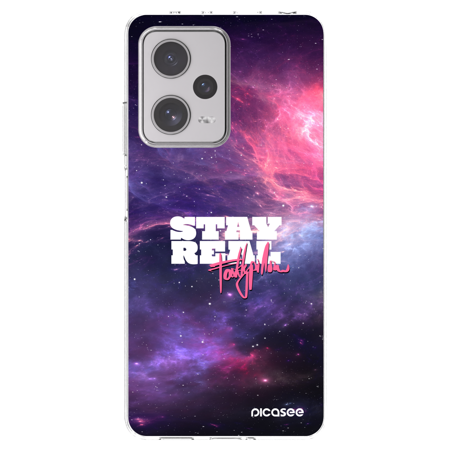 Picasee silikonový průhledný obal pro Xiaomi Redmi Note 12 Pro+ 5G - Stay Real