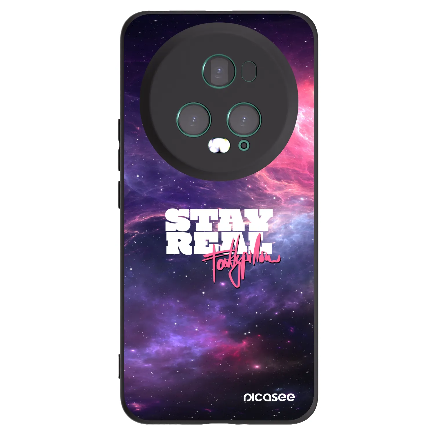 Picasee silikonový černý obal pro Honor Magic5 Pro - Stay Real