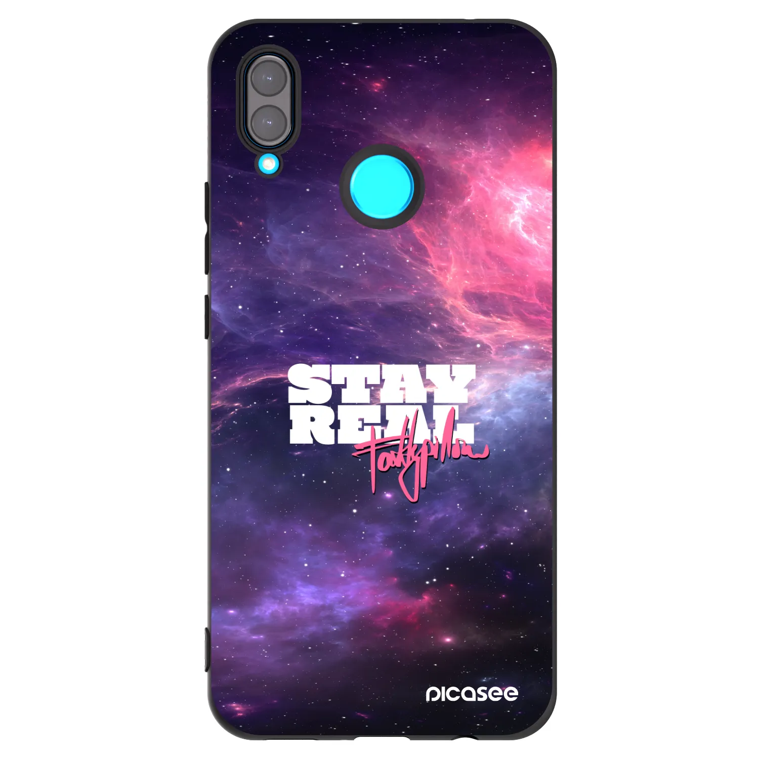 Picasee silikonový černý obal pro Huawei Nova 3i - Stay Real