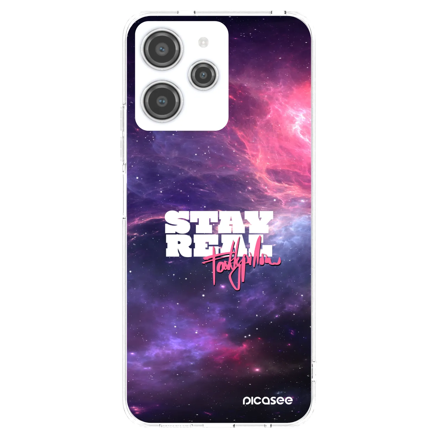 Picasee silikonový průhledný obal pro Xiaomi Redmi 12 4G - Stay Real