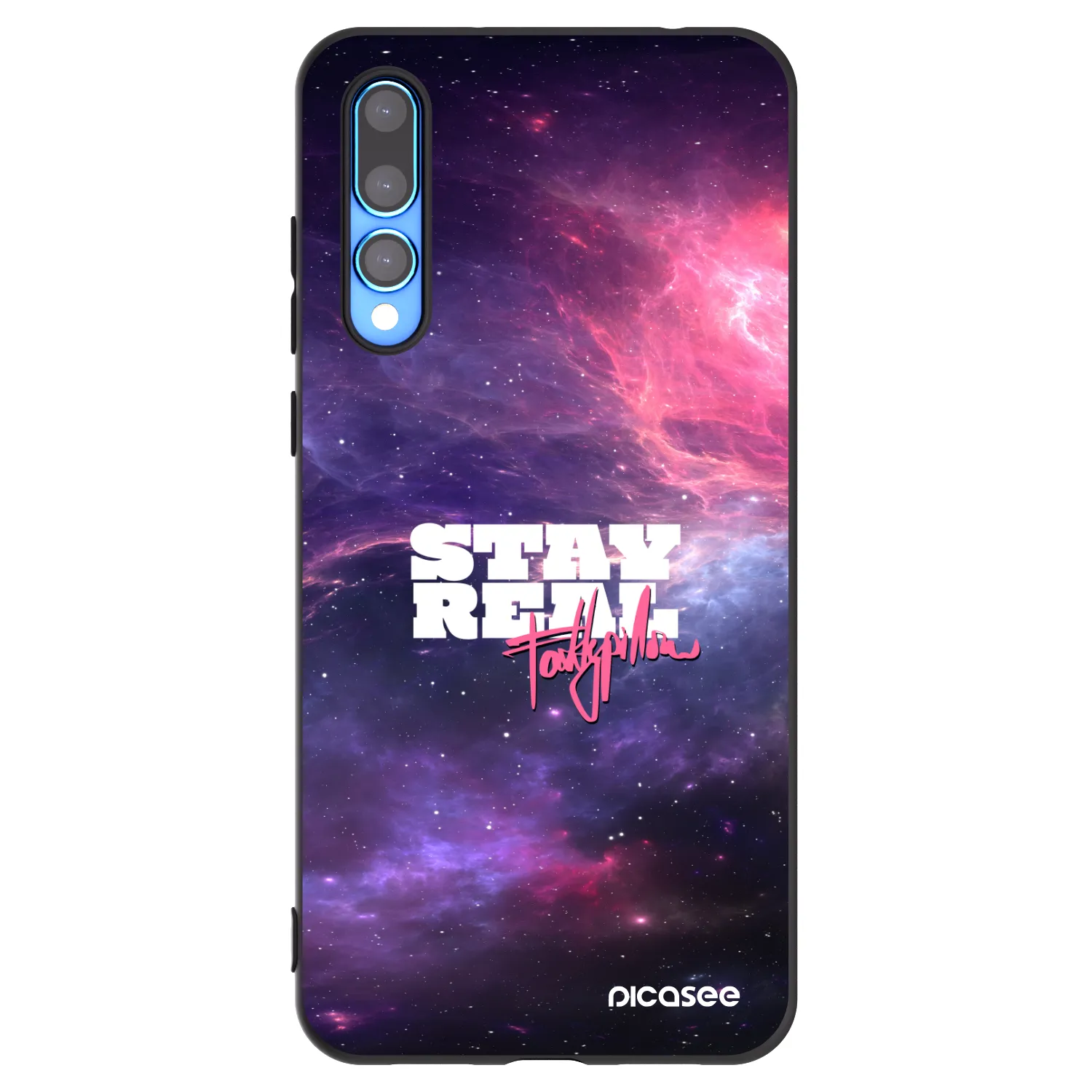 Picasee silikonový černý obal pro Huawei P20 Pro - Stay Real