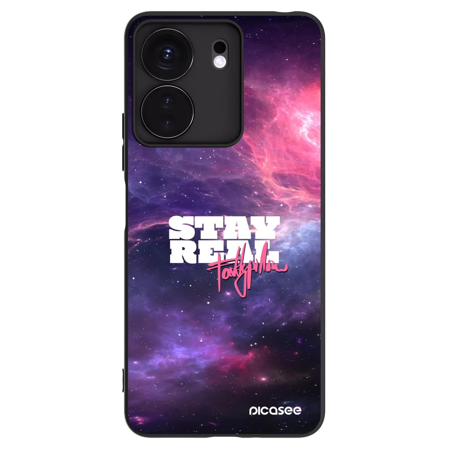 Picasee silikonový černý obal pro Xiaomi Redmi 13C 4G - Stay Real