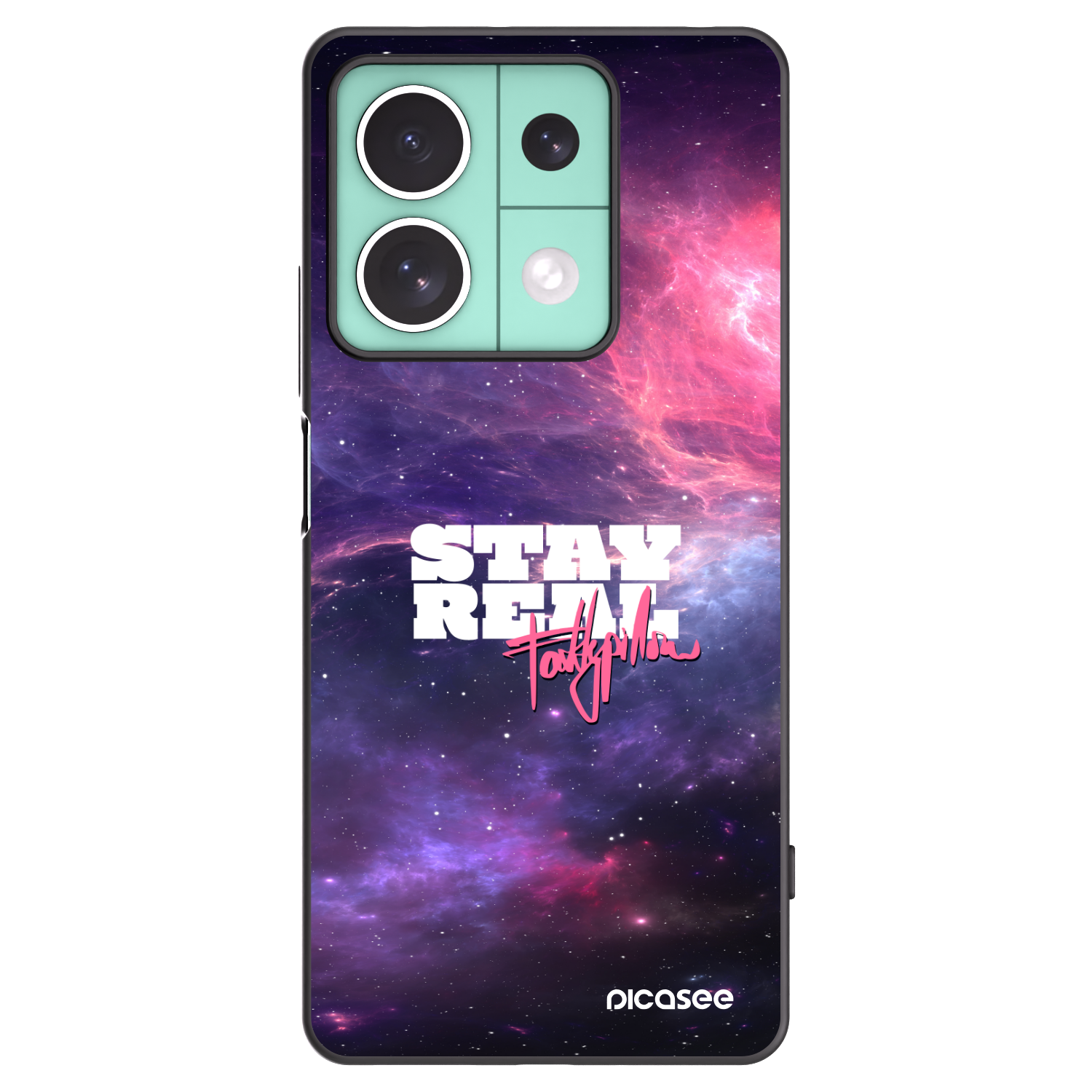 Picasee silikonový černý obal pro Xiaomi Redmi Note 13 5G - Stay Real