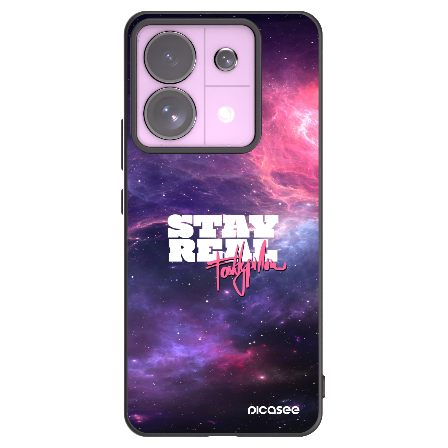 Picasee silikonový černý obal pro Xiaomi Redmi Note 13 Pro 5G - Stay Real