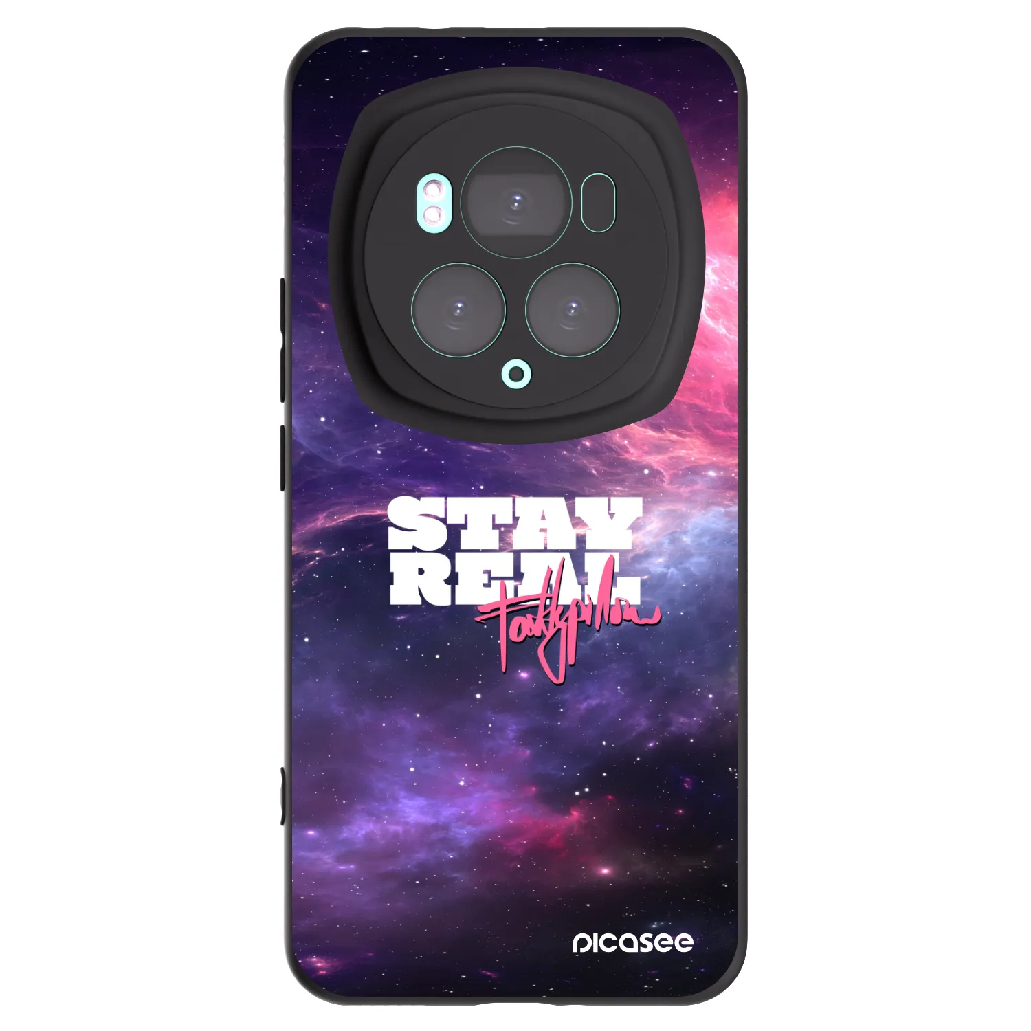 Picasee silikonový černý obal pro Honor Magic6 Pro - Stay Real