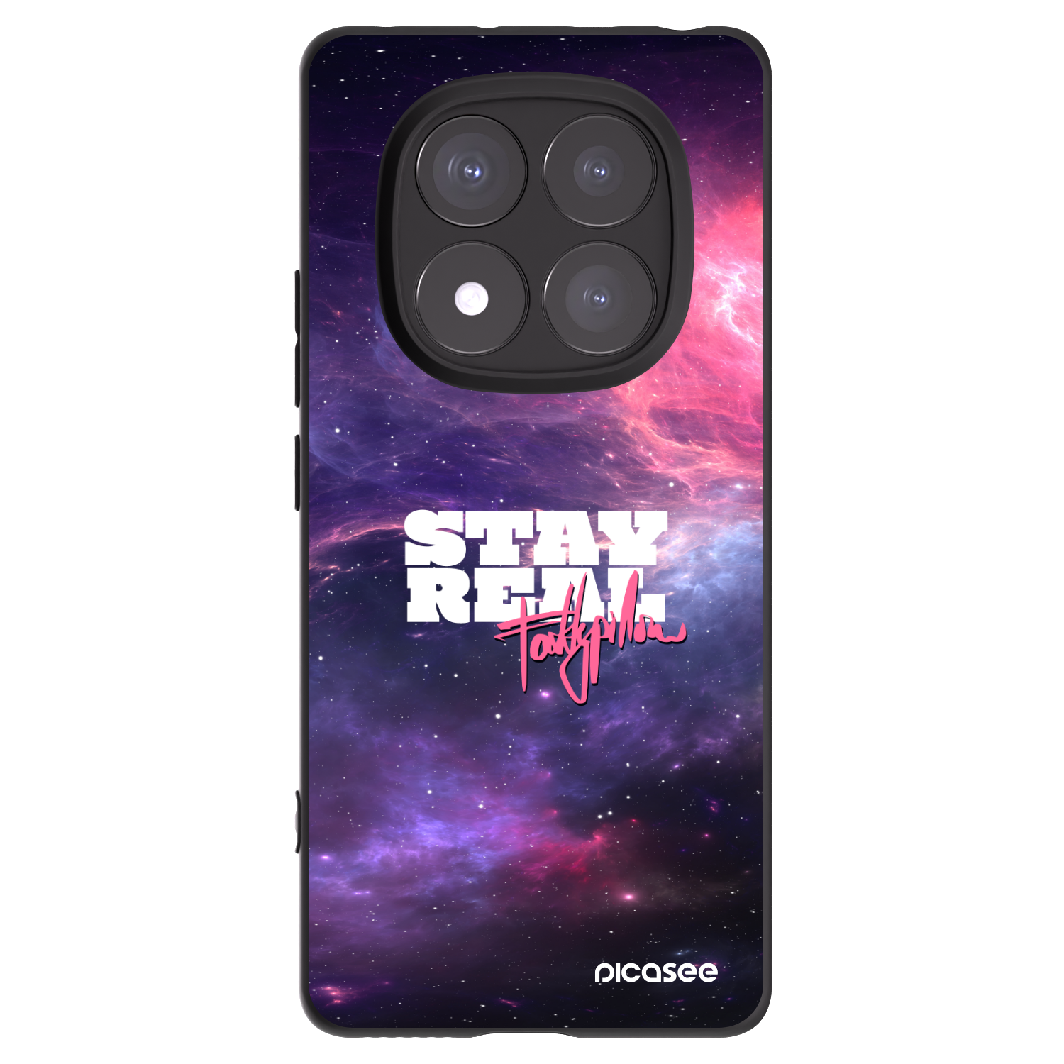 Picasee silikonový černý obal pro Xiaomi Redmi Note 14 Pro 5G - Stay Real