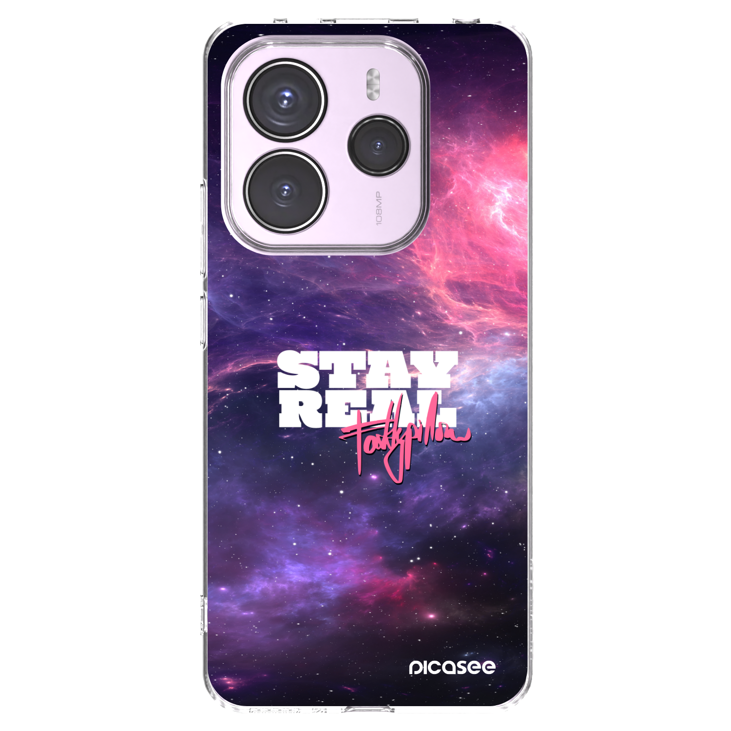 Picasee silikonový průhledný obal pro Xiaomi Redmi Note 14 5G - Stay Real