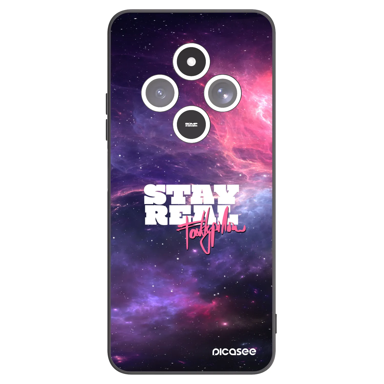 Picasee silikonový černý obal pro Xiaomi Redmi 14C - Stay Real