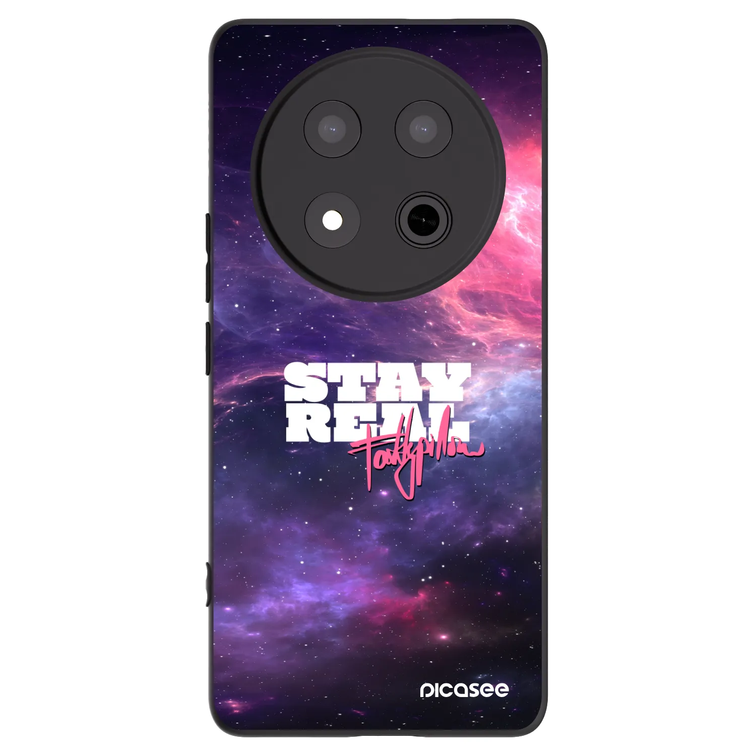 Picasee silikonový černý obal pro Honor Magic7 Lite 5G - Stay Real