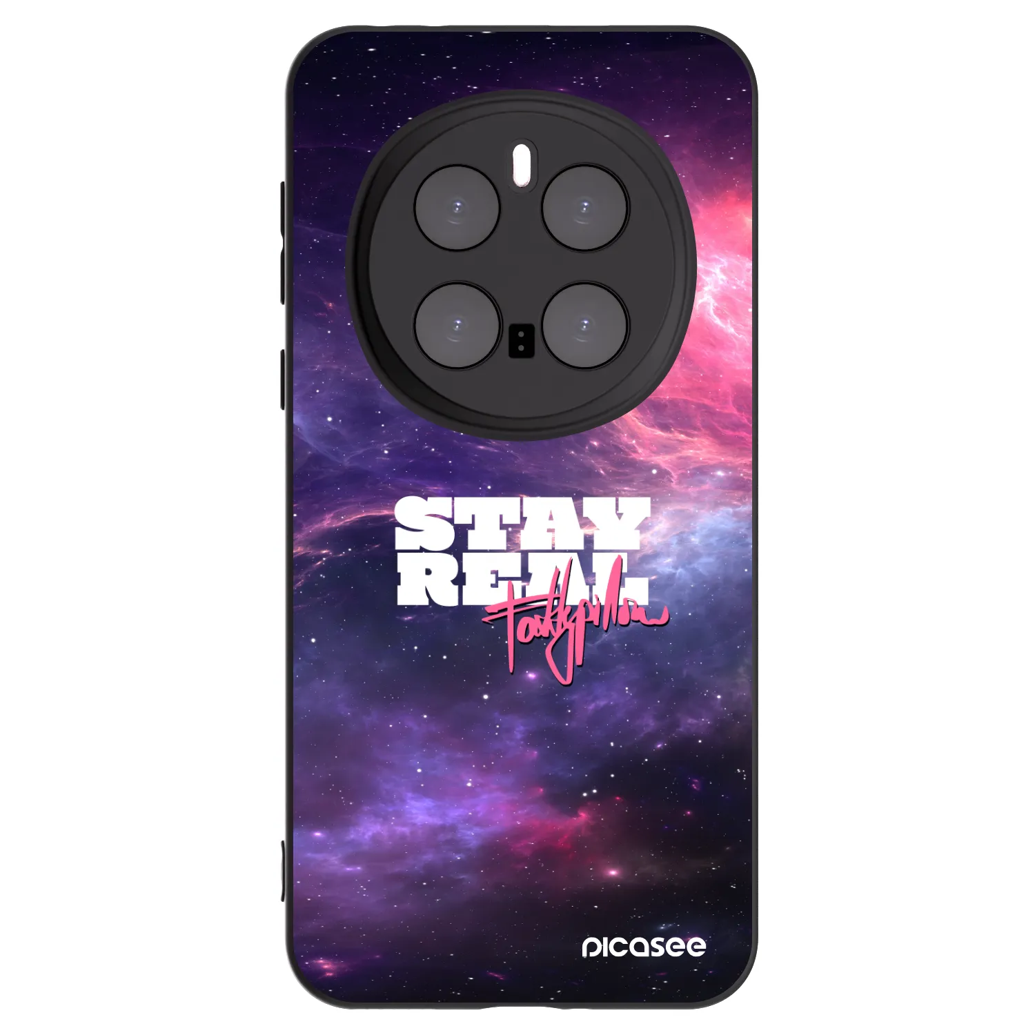 Picasee silikonový černý obal pro Honor Magic7 Pro 5G - Stay Real