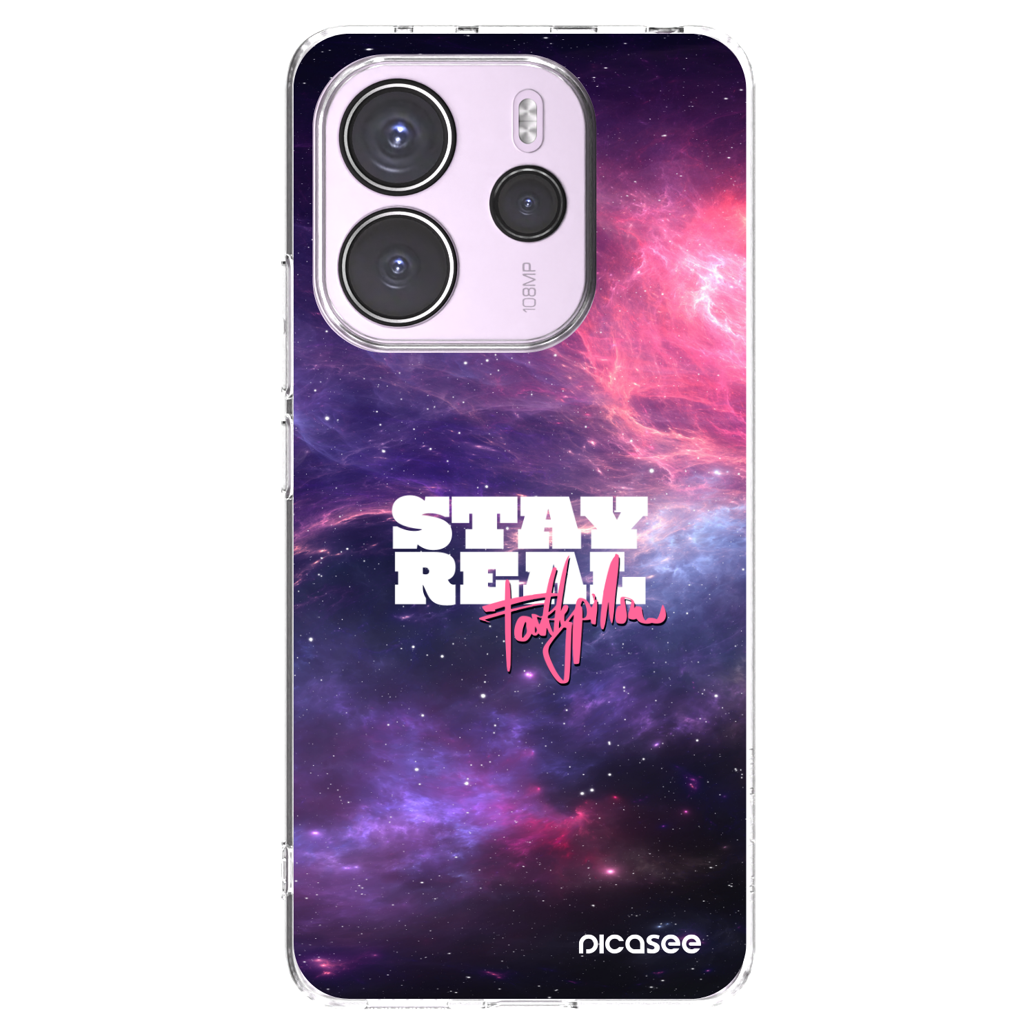 Picasee silikonový průhledný obal pro Xiaomi Redmi Note 14 4G - Stay Real