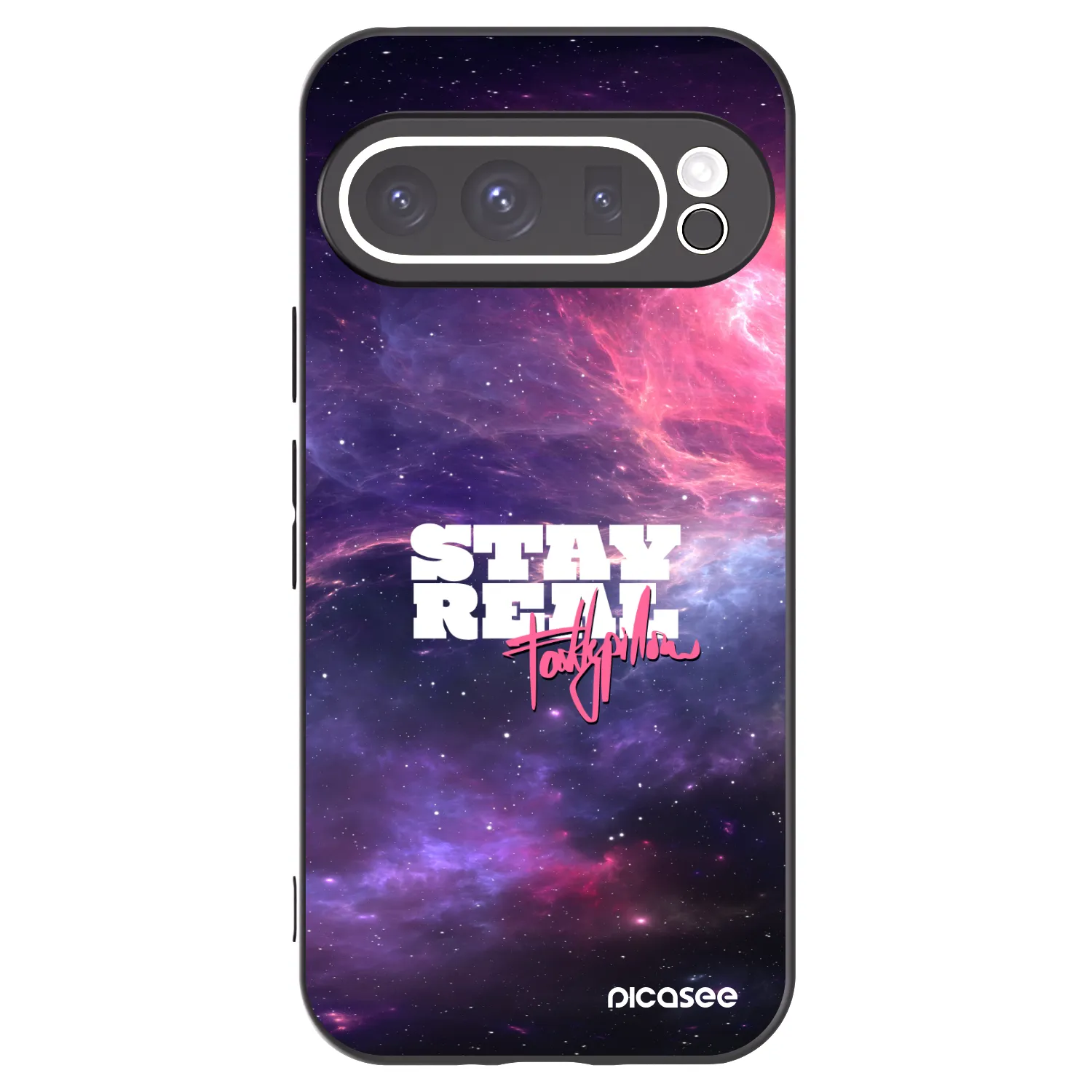 Picasee silikonový černý obal pro Google Pixel 9 Pro - Stay Real