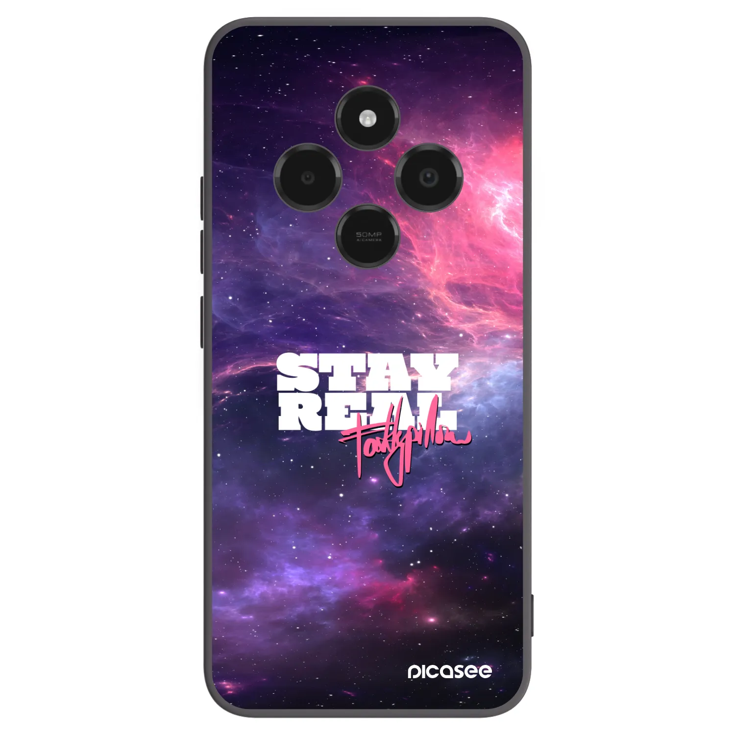 Picasee silikonový černý obal pro Xiaomi Poco C75 - Stay Real