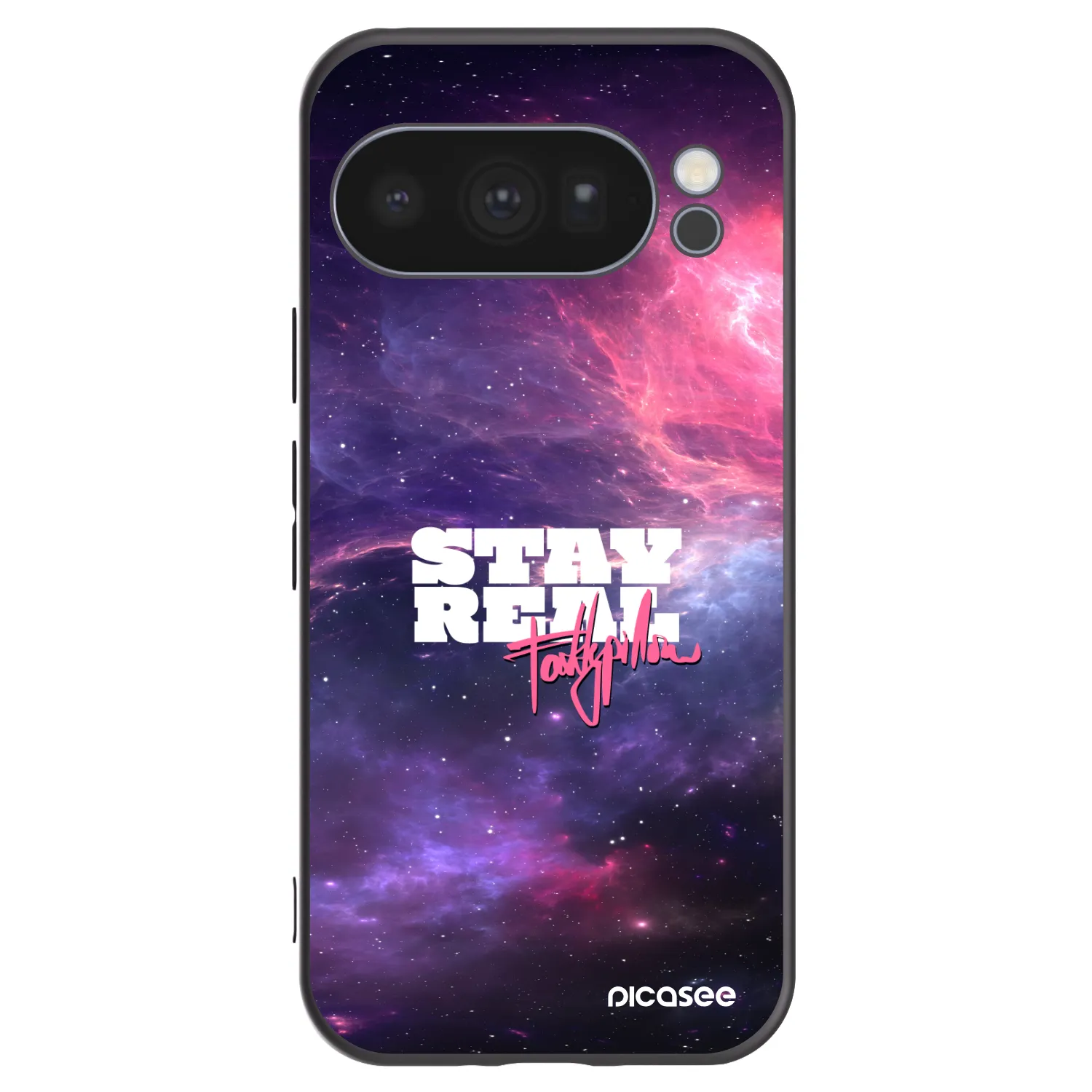 Picasee silikonový černý obal pro Google Pixel 10 Pro - Stay Real