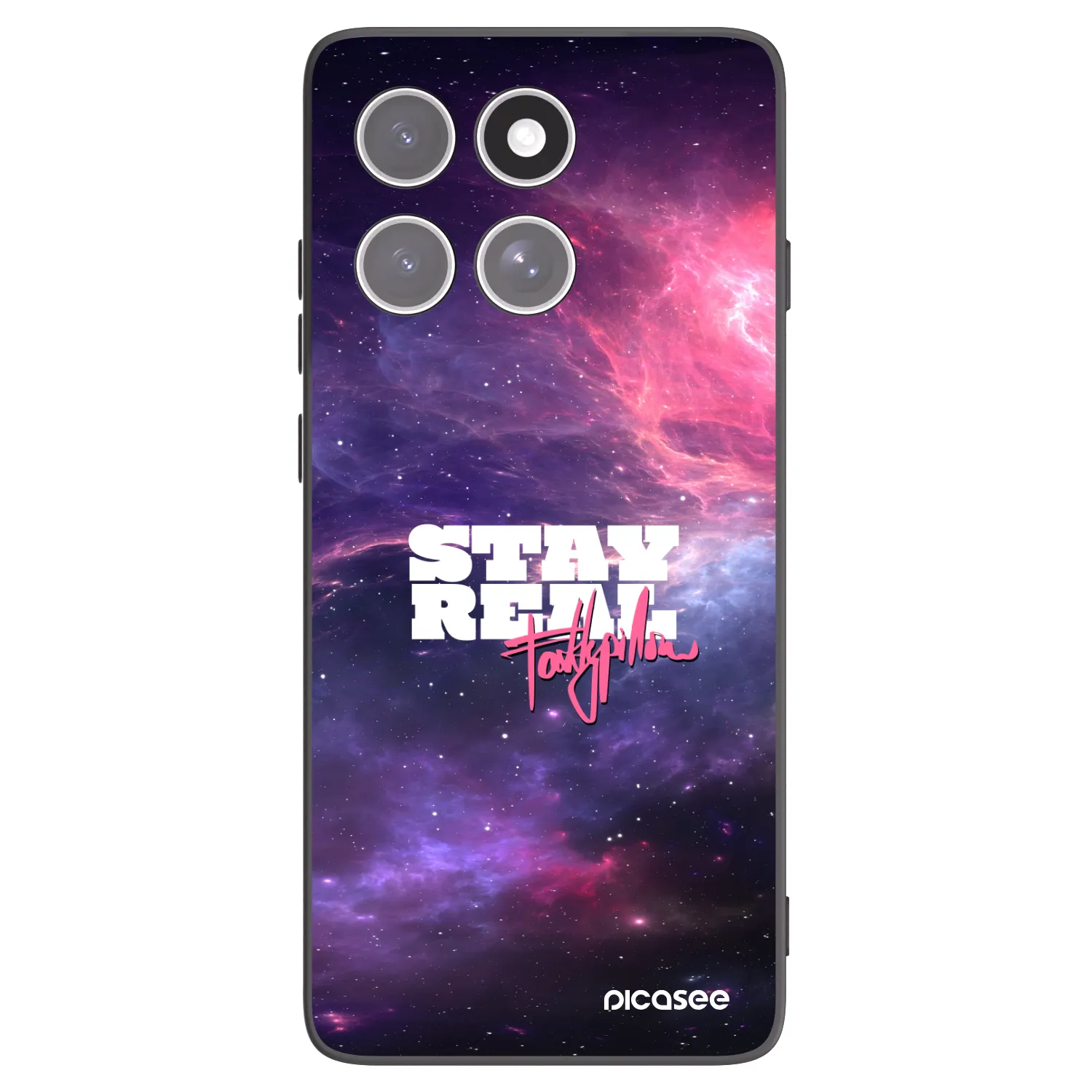 Picasee silikonový černý obal pro Motorola Edge 60 Fusion - Stay Real