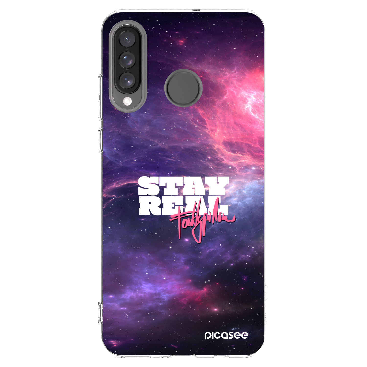 Picasee silikonový průhledný obal pro Huawei P30 Lite - Stay Real