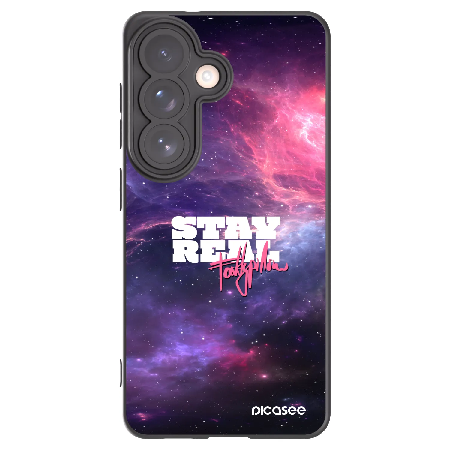 Picasee silikonový černý obal pro Samsung Galaxy S26 - Stay Real