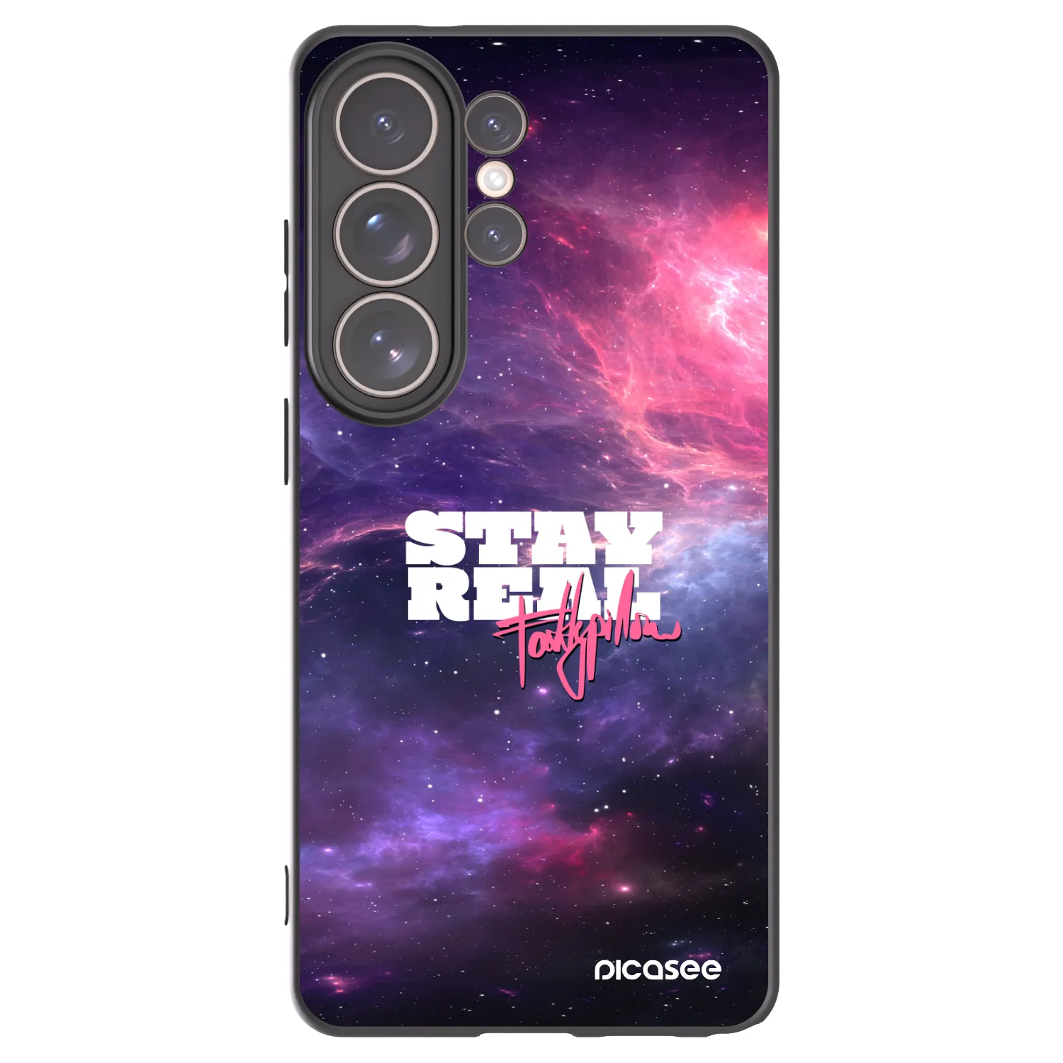 Picasee silikonový černý obal pro Samsung Galaxy S26 Ultra - Stay Real