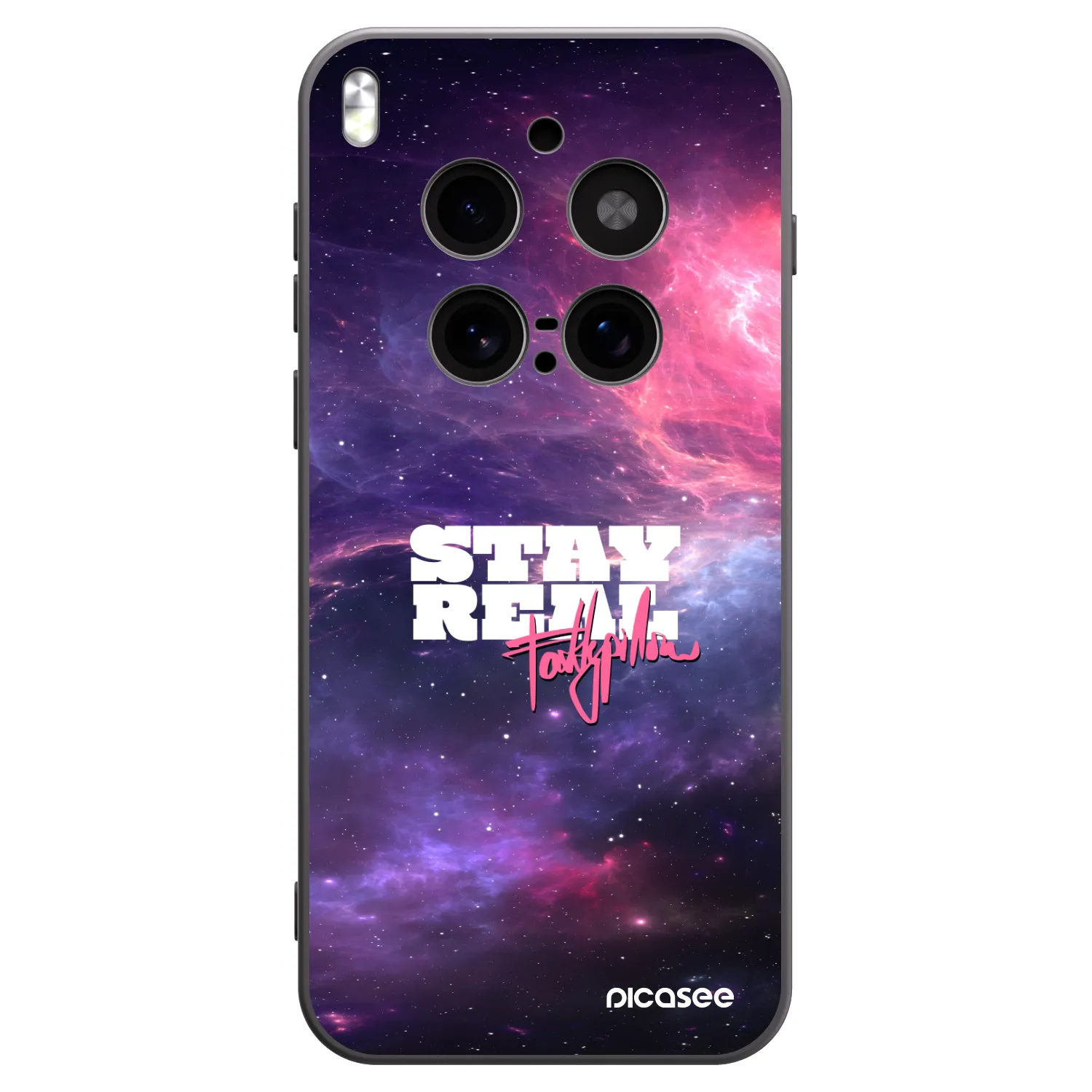 Picasee silikonový černý obal pro Vivo X300 Pro - Stay Real