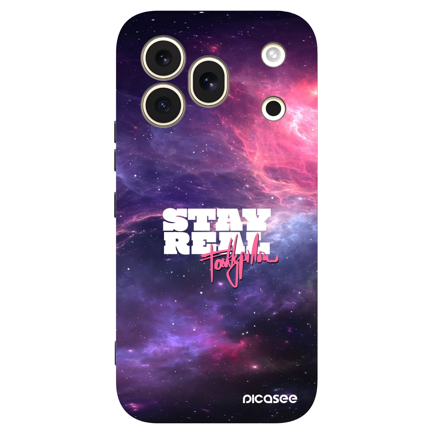 Picasee silikonový černý obal pro Honor 600 Pro - Stay Real