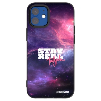 Picasee silikonový černý obal pro Apple iPhone 12 mini - Stay Real