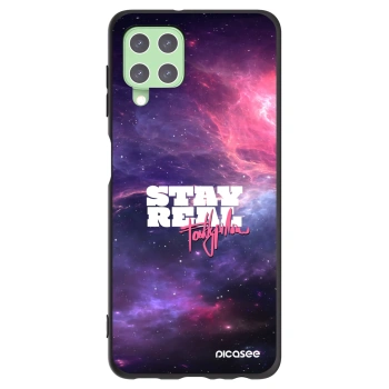 Picasee silikonový černý obal pro Samsung Galaxy A22 A225F 4G - Stay Real