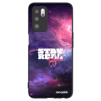 Picasee silikonový černý obal pro OPPO A16s - Stay Real