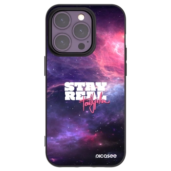 Picasee silikonový černý obal pro Apple iPhone 14 Pro - Stay Real