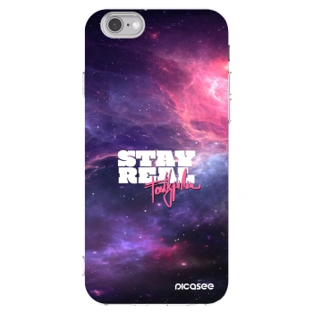 Picasee silikonový průhledný obal pro Apple iPhone 6/6S - Stay Real