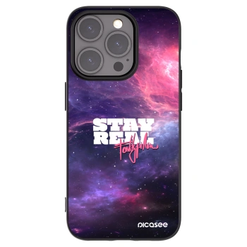 Picasee silikonový černý obal pro Apple iPhone 15 Pro - Stay Real