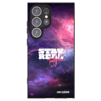 Picasee silikonový černý obal pro Samsung Galaxy S24 Ultra S928B 5G - Stay Real