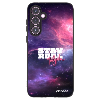 Picasee silikonový černý obal pro Samsung Galaxy A35 5G A356B - Stay Real