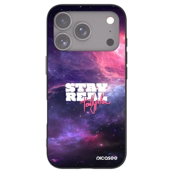 Picasee silikonový černý obal pro Apple iPhone 17 Pro - Stay Real