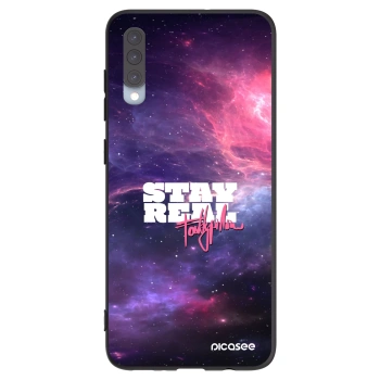 Picasee silikonový černý obal pro Samsung Galaxy A70 A705F - Stay Real
